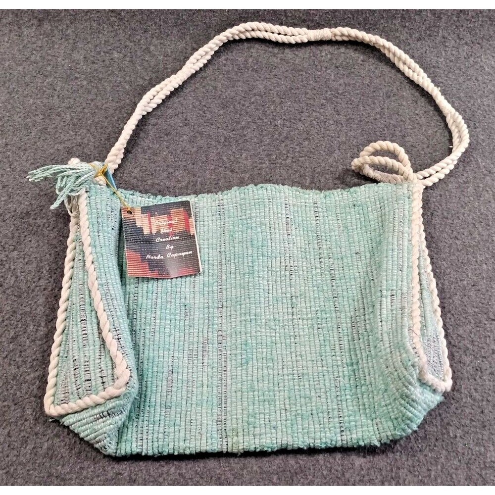 Original Narda's Narda Capuyan 9" x 12" Bag Woven & Dyed by Hand New Phillipines